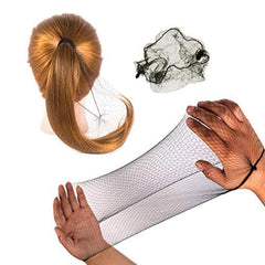 Polly Online front packaging showing 50 black hair nets and bulk value