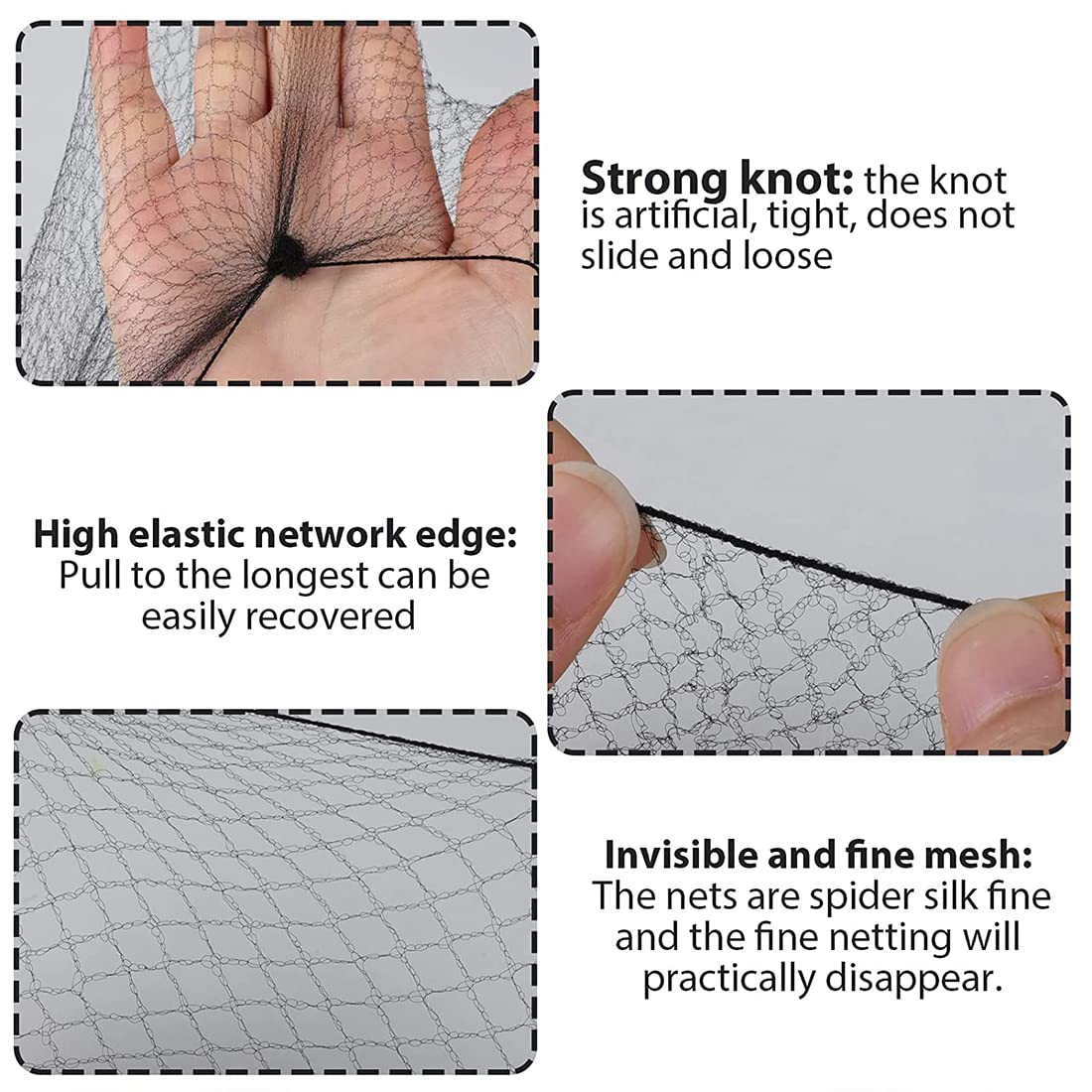 Polly Online hair net covering a ballet bun for tidy stage-ready styling