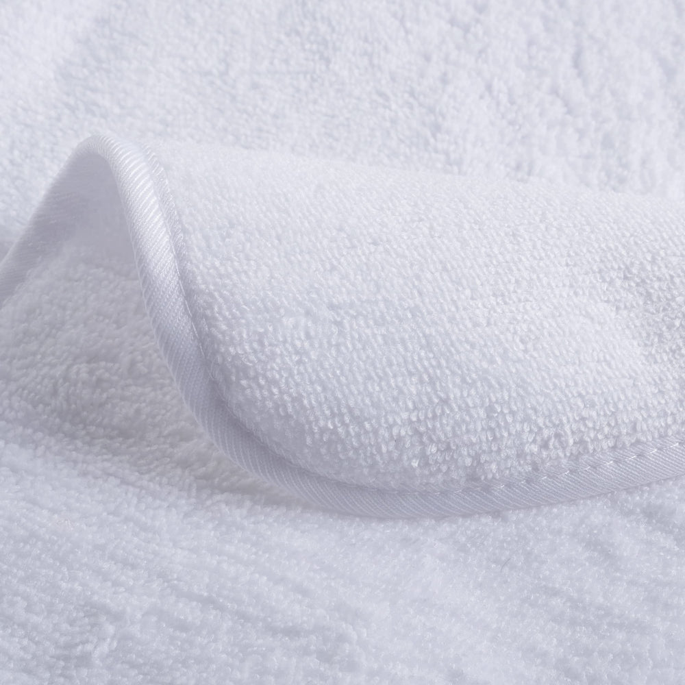 POLYTE close-up of dual pile microfiber showing long and short fibers for gentle exfoliation benefit