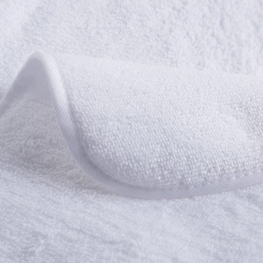 POLYTE close-up of dual pile microfiber showing long and short fibers for gentle exfoliation benefit