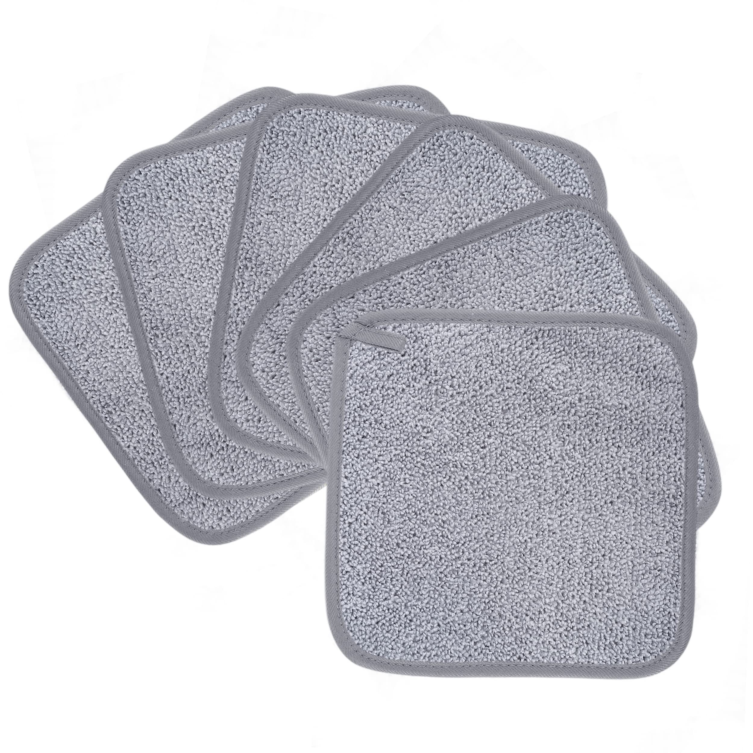 POLYTE folded six-pack gray cloths showing compact storage and convenience