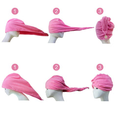POLYTE turban hanging to dry showing quick-dry feature and odor resistance