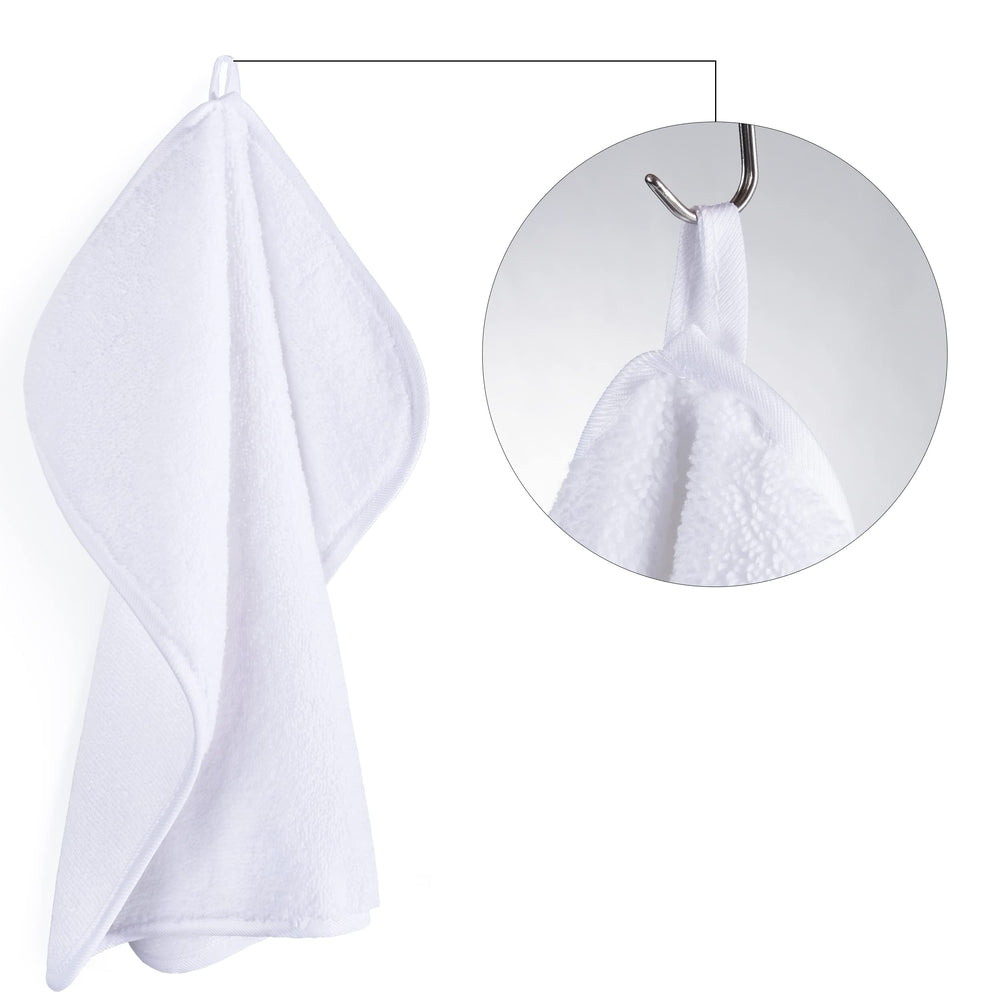 POLYTE washcloth creating rich lather with bar soap demonstrating superior cleansing and foam