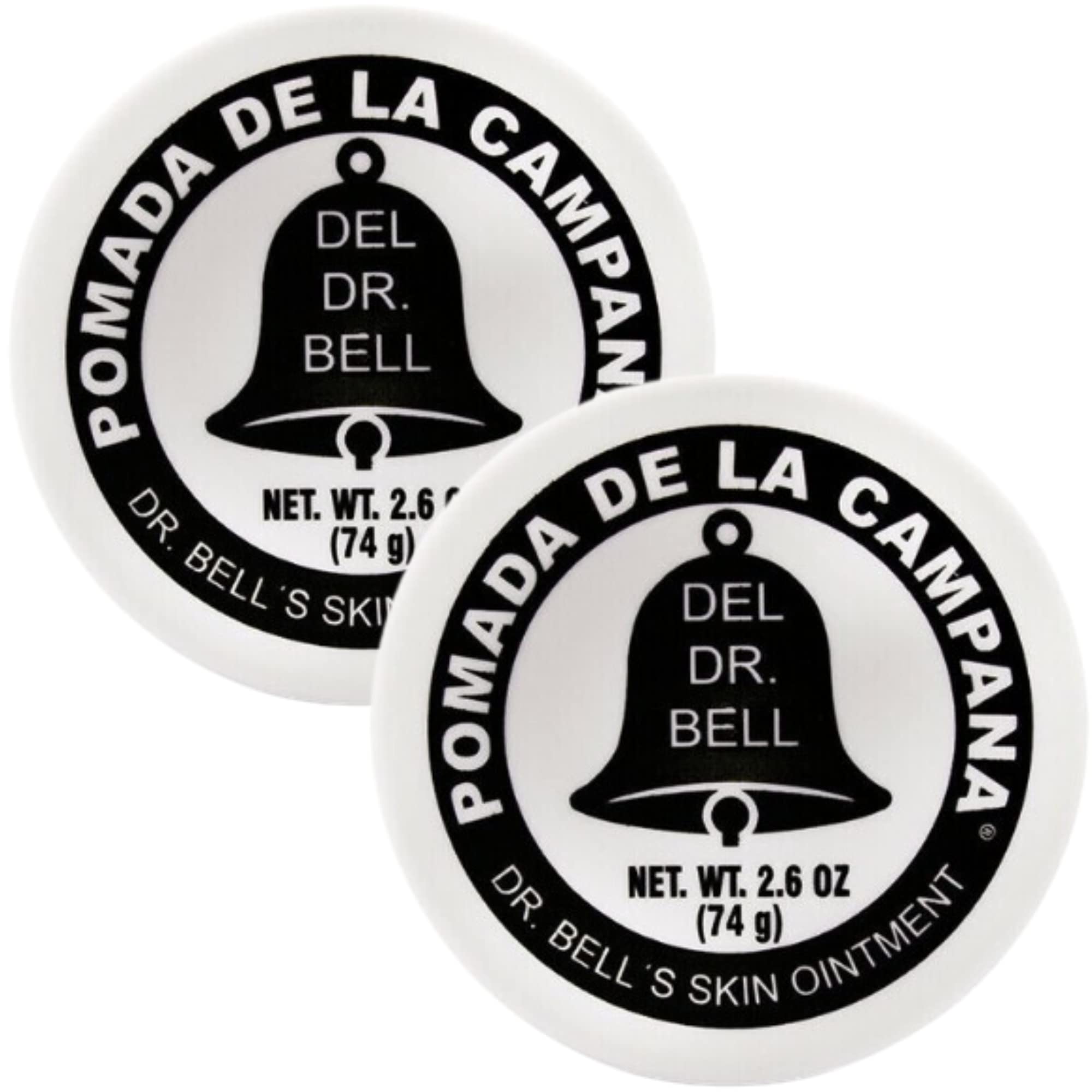 Pomada de la Campana front tin showing compact travel-ready packaging and convenience