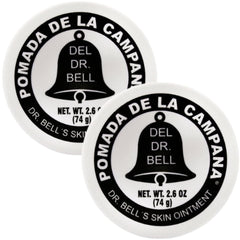 Pomada de la Campana front tin showing compact travel-ready packaging and convenience