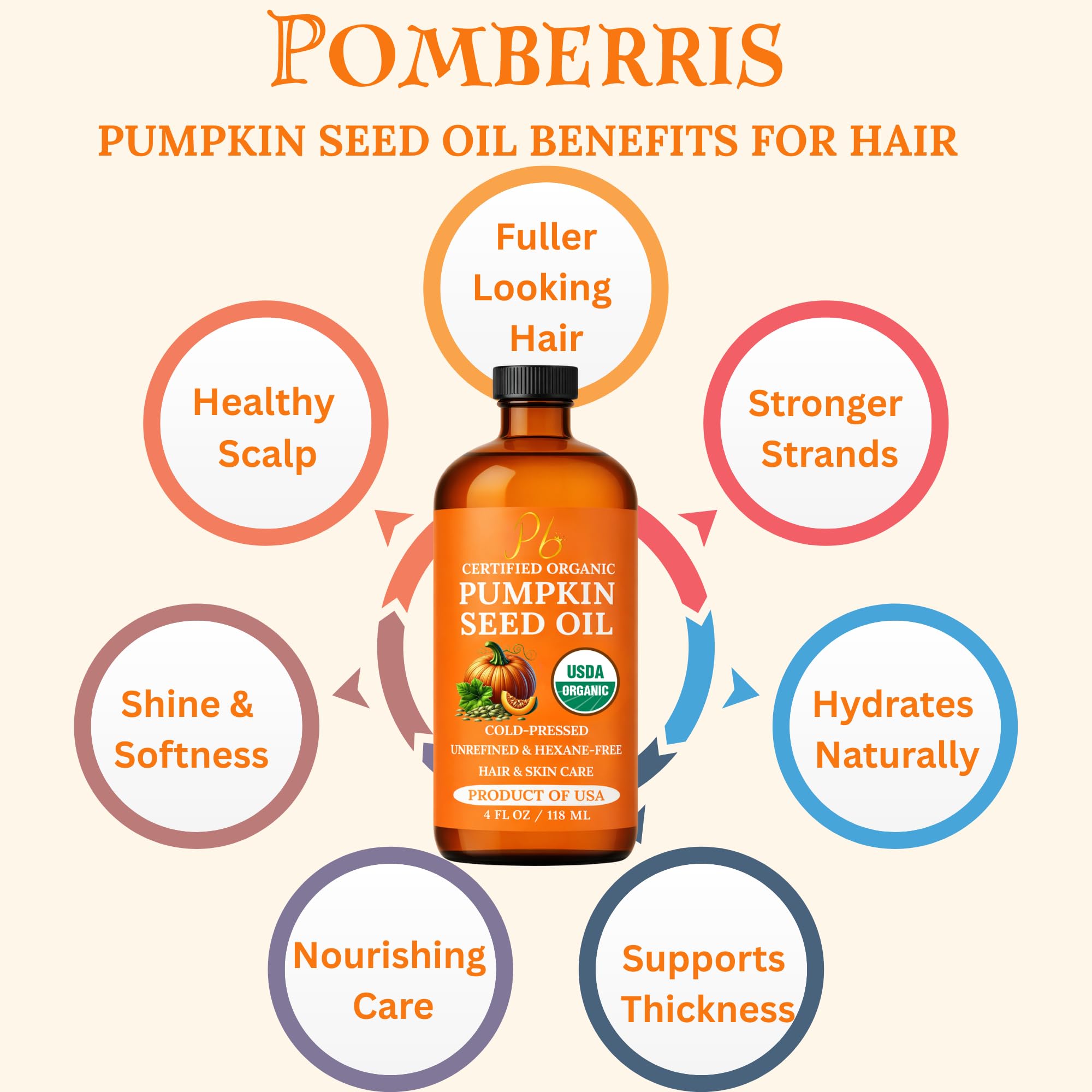Pomberries oil with measuring spoon showing recommended small doses