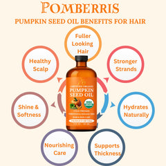 Pomberries oil with measuring spoon showing recommended small doses