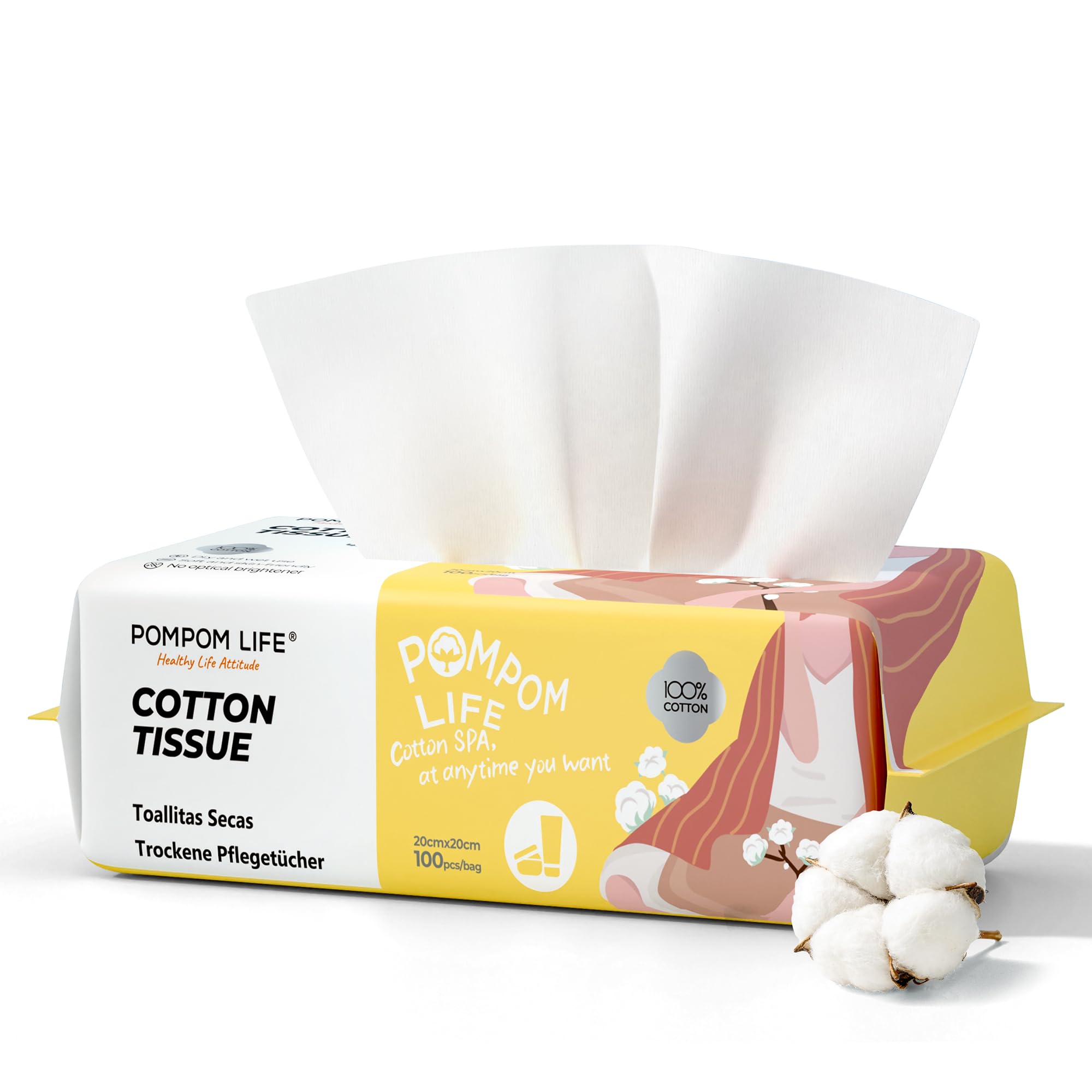 POMPOM LIFE front packaging showing sealed pack and count benefit