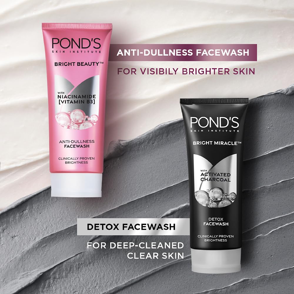 POND'S being applied to damp face to remove impurities