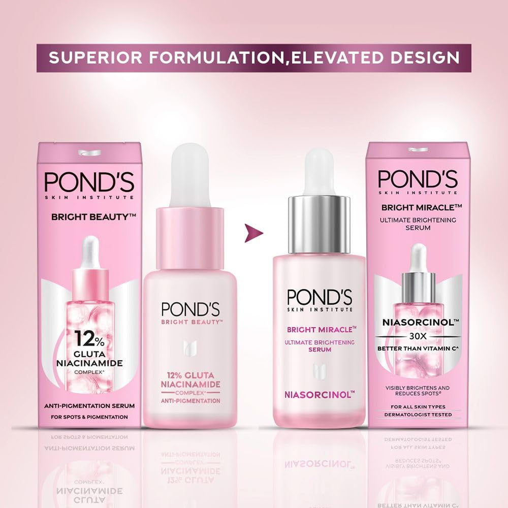 POND'S serum texture on skin illustrating lightweight, fast-absorbing feel