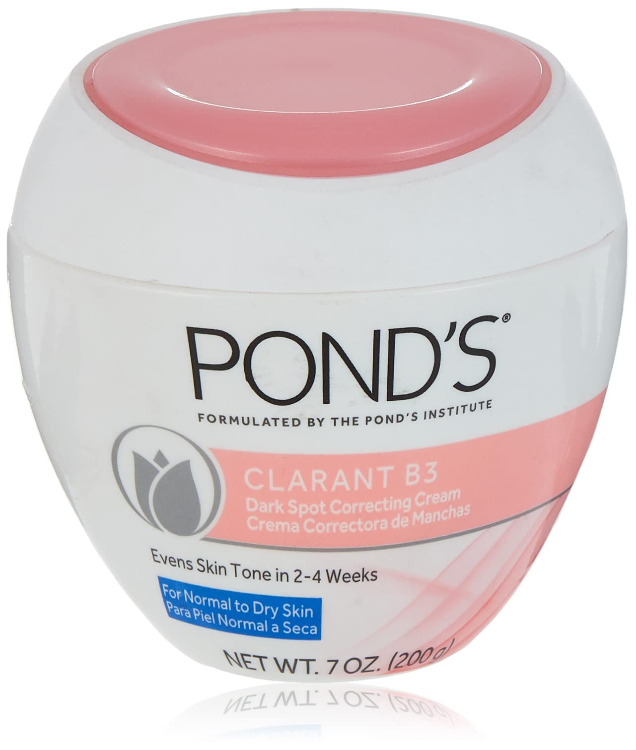 POND'S front jar showing label and size, highlights moisturizing benefits
