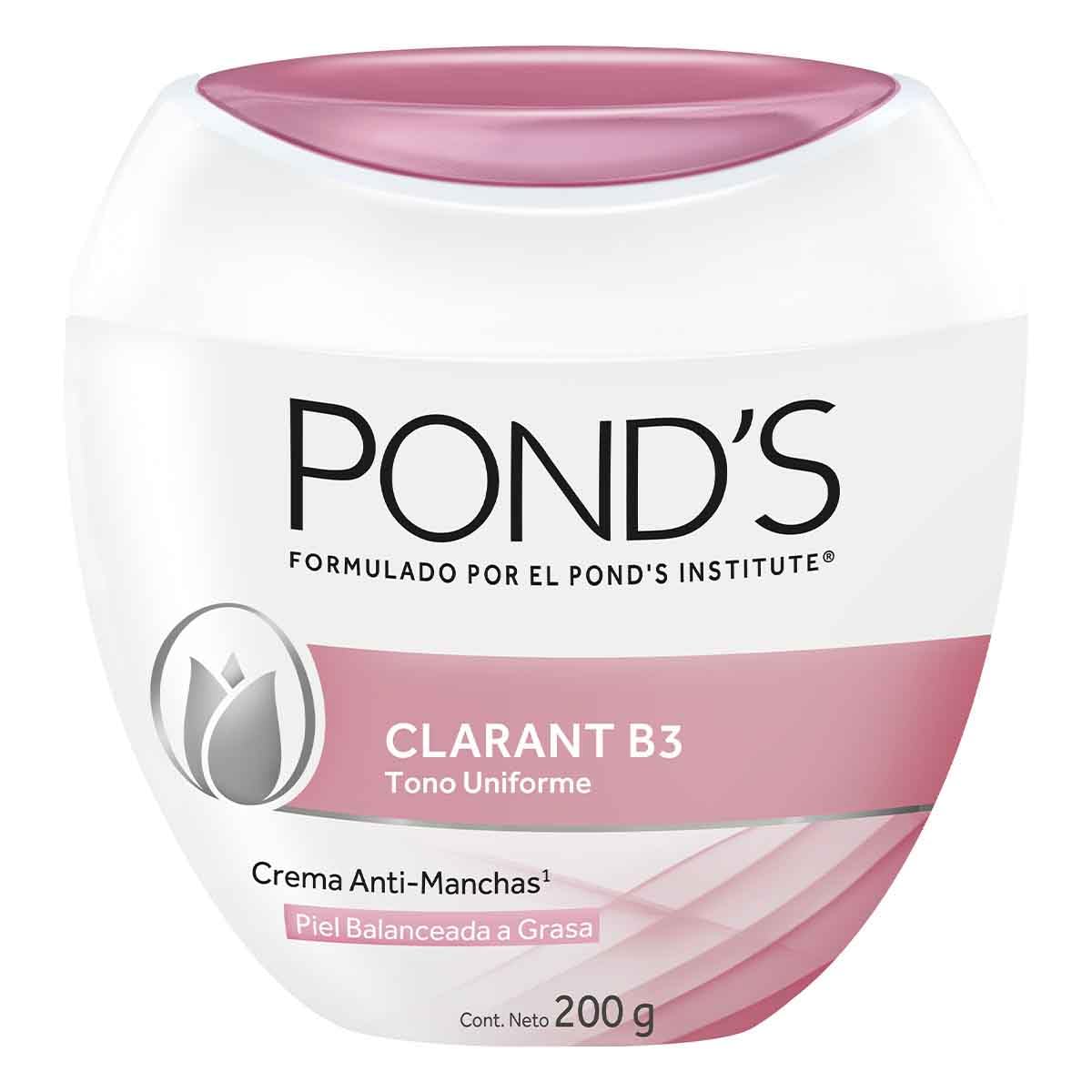 POND'S front jar showing product packaging and clear branding benefit: recognizable container