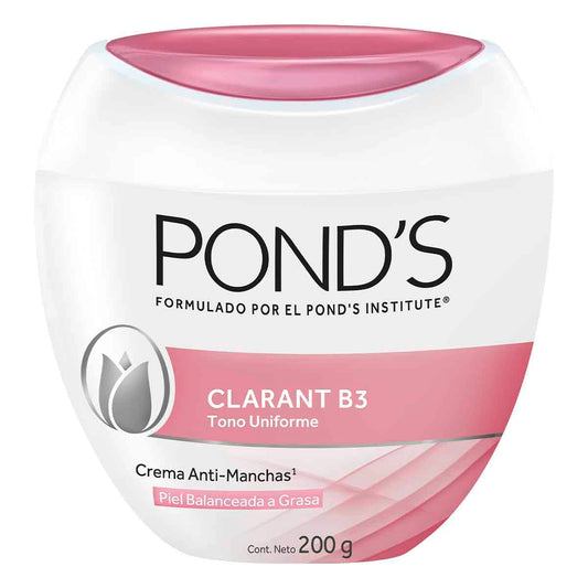 POND'S front jar showing product packaging and clear branding benefit: recognizable container