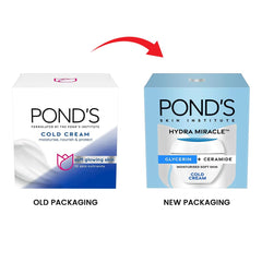POND'S jar in hand for scale, convenient travel-size advantage