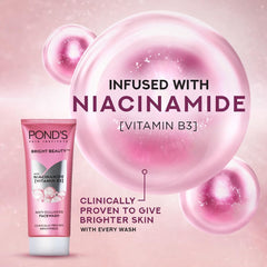 POND'S face wash lather in hand demonstrating easy foaming action