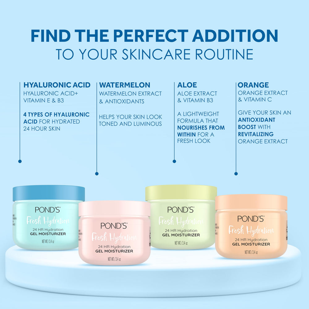 POND’S applied to model’s face in morning routine for makeup-ready hydration