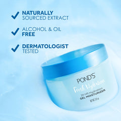 POND’S ingredient label showing hyaluronic acid and vitamins for skin support