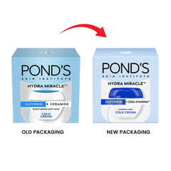POND'S cream texture close-up showing smooth, nourishing consistency