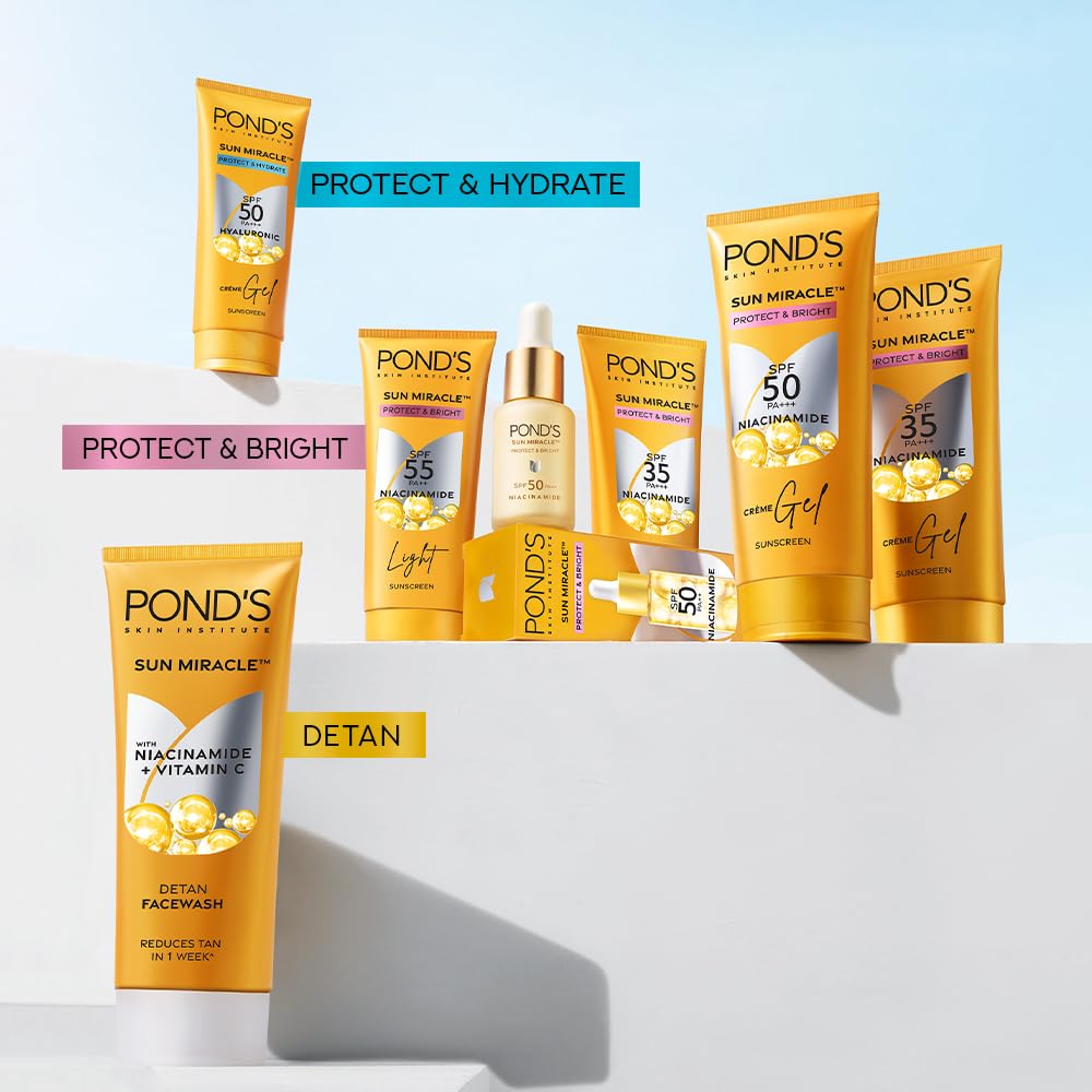 POND'S on a sunlit face showing even tone and everyday protection
