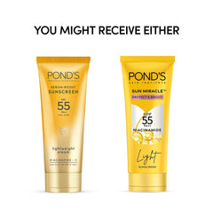 POND'S cream being dispensed to show non-sticky, non-oily finish
