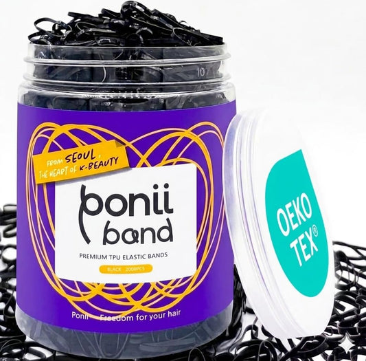 PONIIBAND front packaging showing bulk 2000-piece pack and label benefit