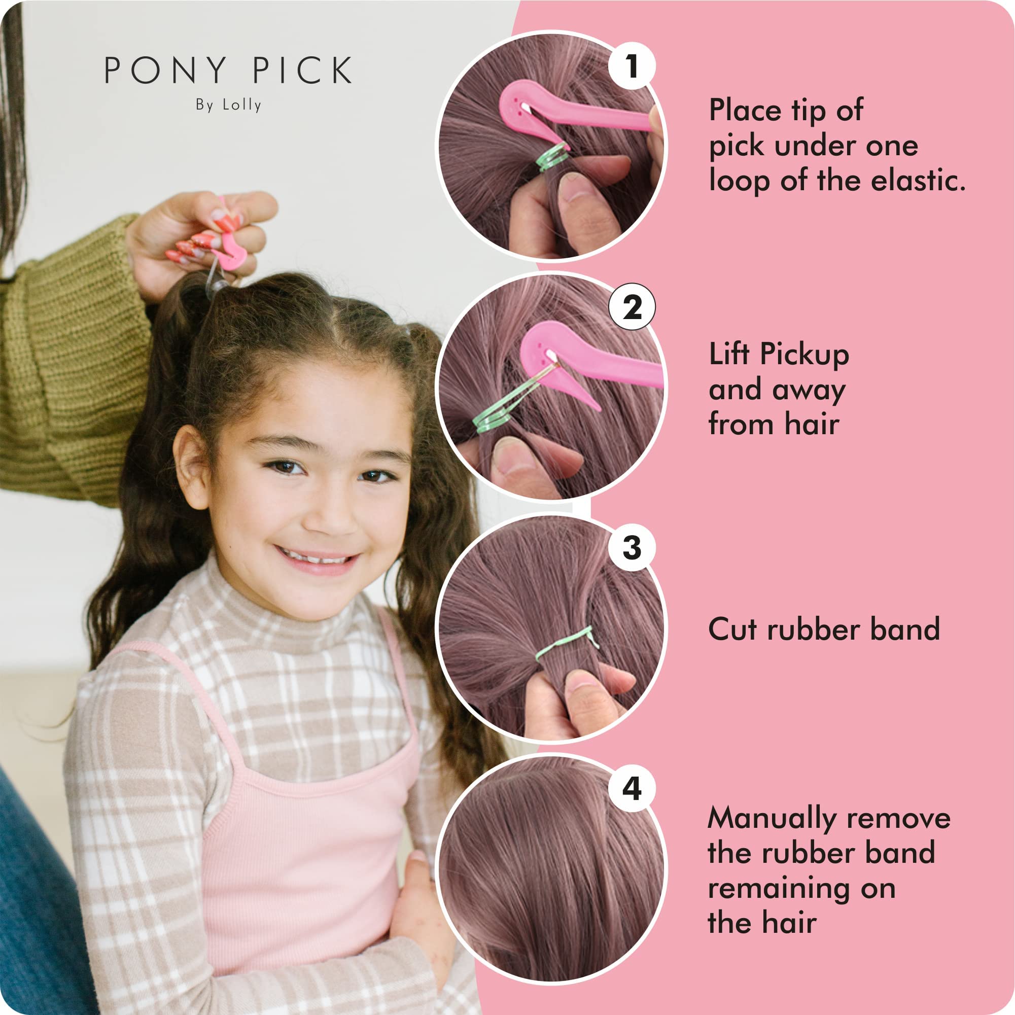 Pony Pick held in hand to show compact size and easy control for precise removal