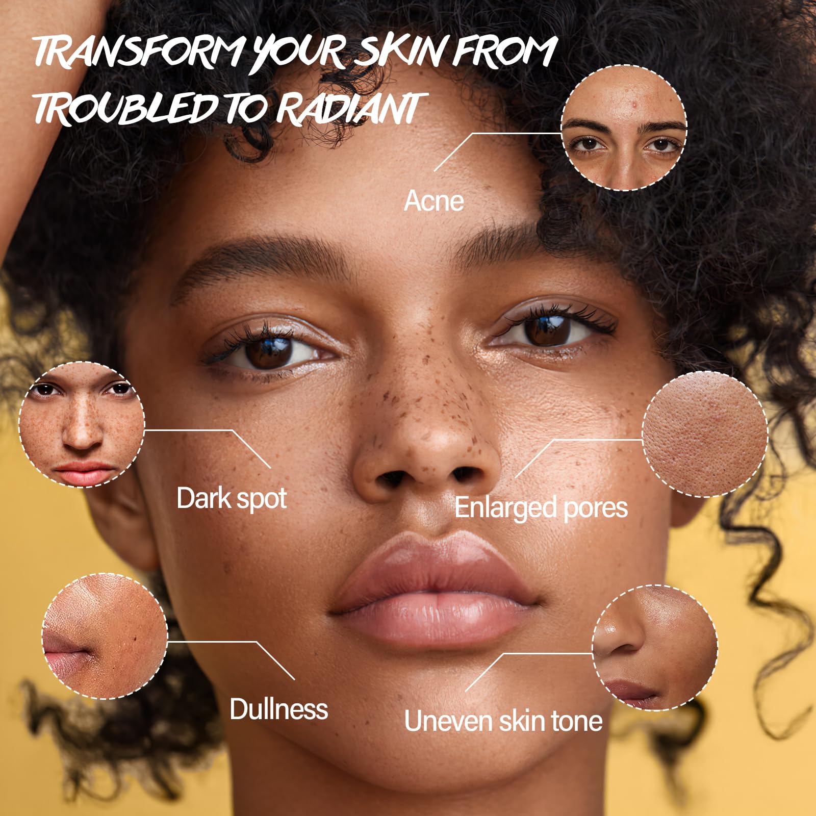 POP MODERN.C pad removing makeup from face demonstrating effective cleansing