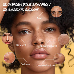 POP MODERN.C pad removing makeup from face demonstrating effective cleansing