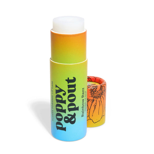 Poppy & Pout open tube texture close-up highlighting smooth application