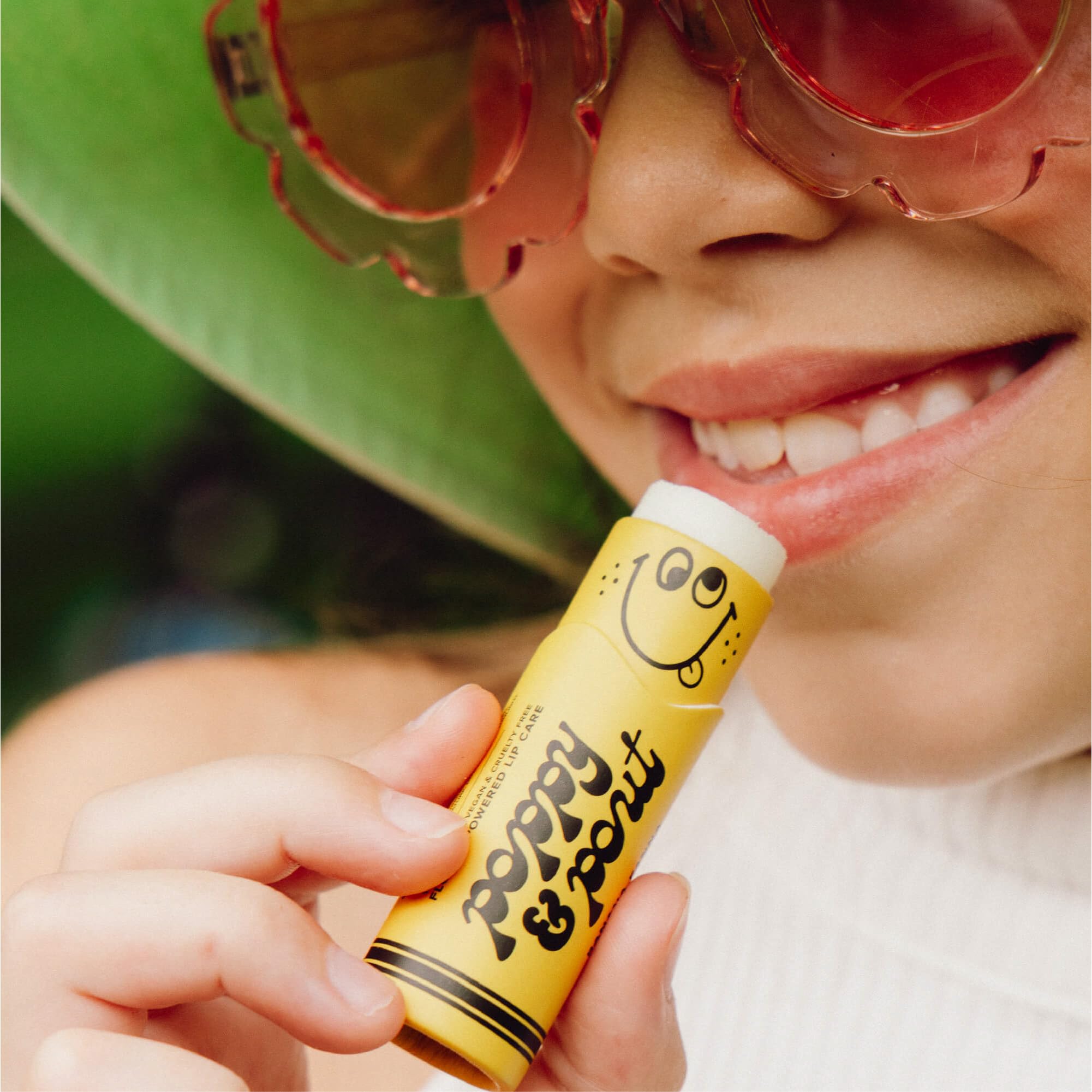 Poppy & Pout label close-up showing simple ingredient transparency