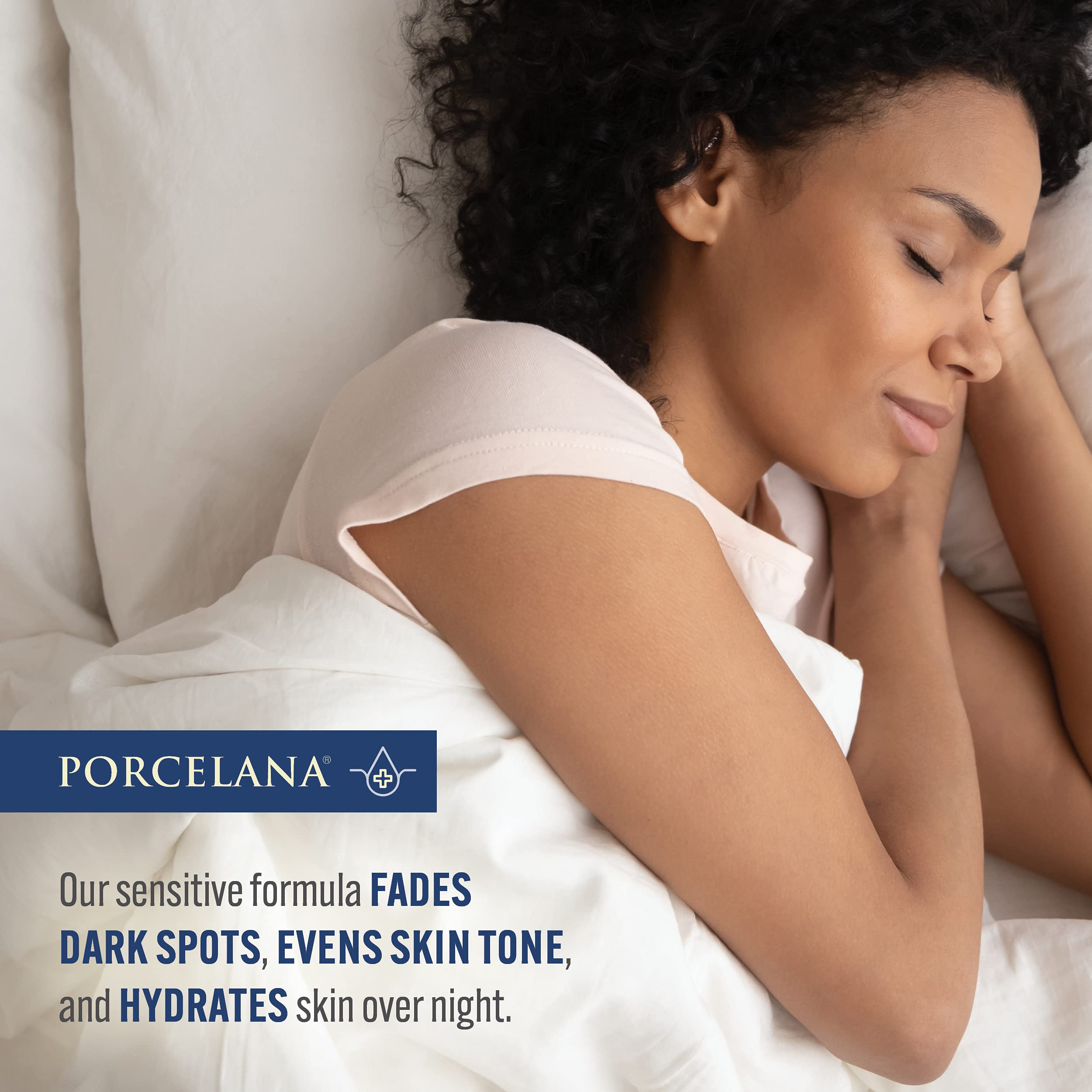 Porcelana cream close-up highlighting smooth texture and lightweight absorption benefit