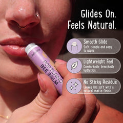 Portland Bee Balm ingredient close-up highlighting beeswax and plant oil quality benefits