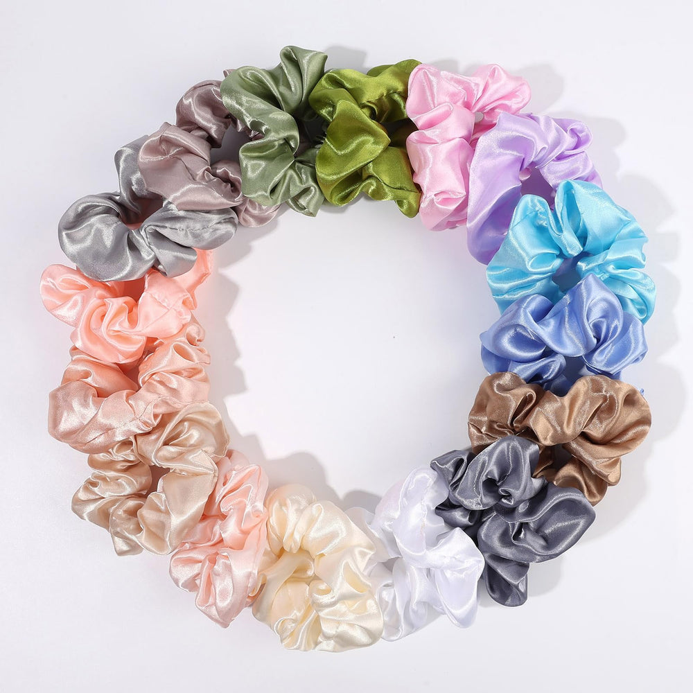 POVETIRE scrunchie worn as bracelet showing dual-purpose fashion benefit