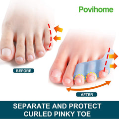 Povihome separator held in hand showing flexible material and easy use