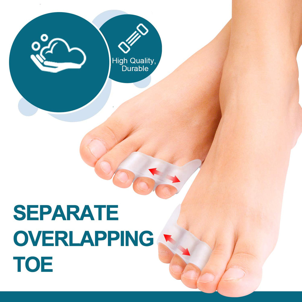 Povihome separator on toe inside shoe illustrating reduced friction