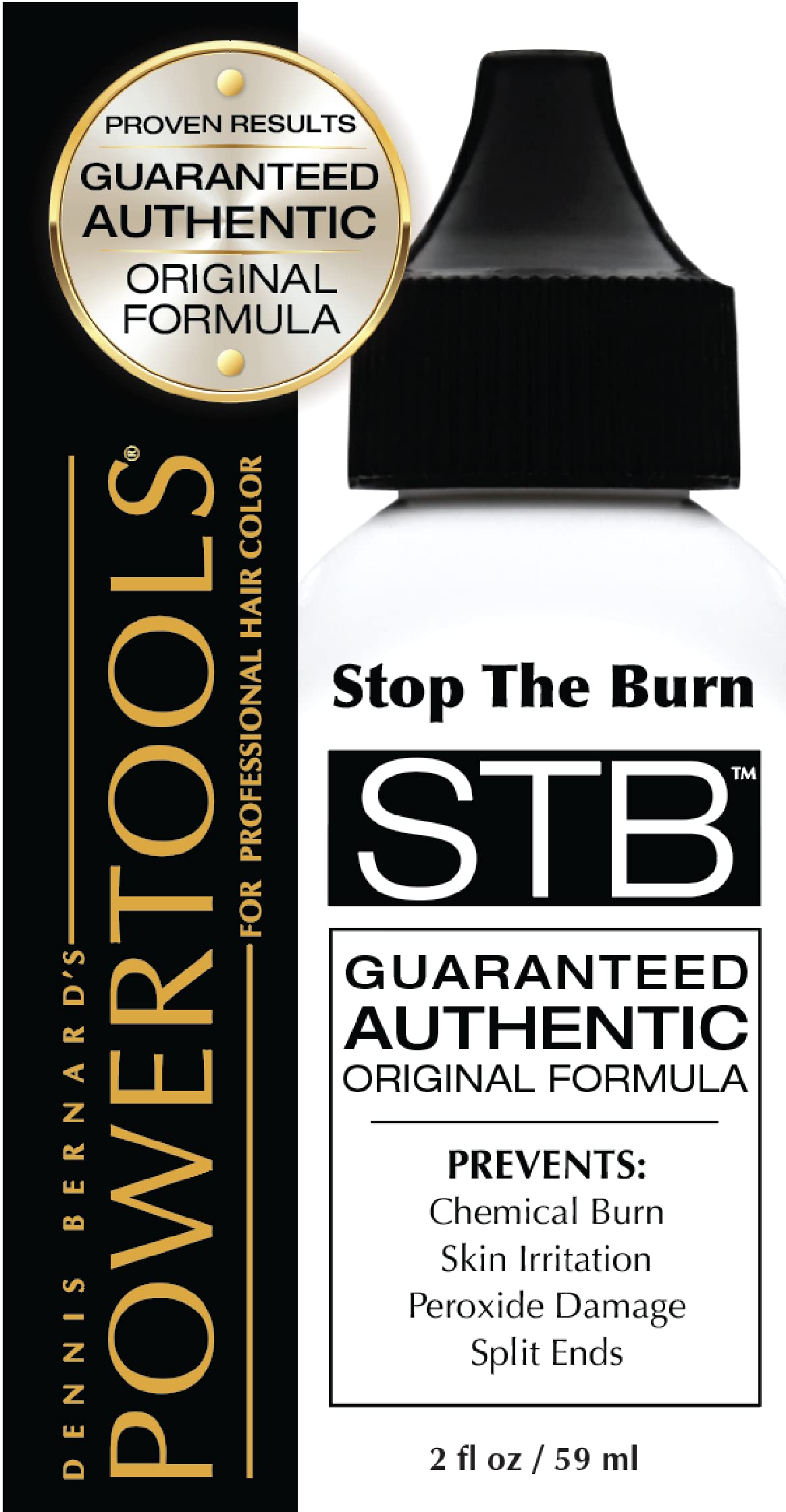 POWERTOOLS STB dropper close-up dispensing a drop, demonstrates precise dosing