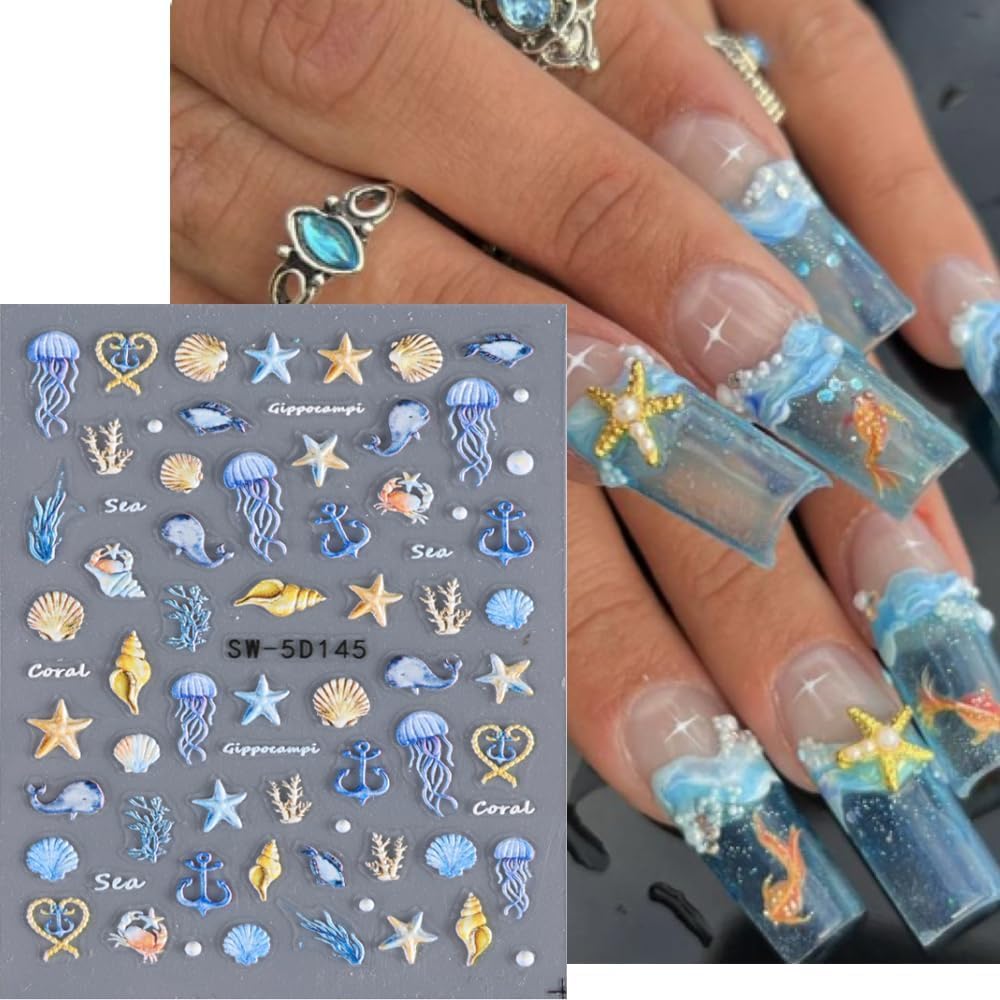 POWPOP close-up of 5D embossing detail showing depth for realistic manicure benefit