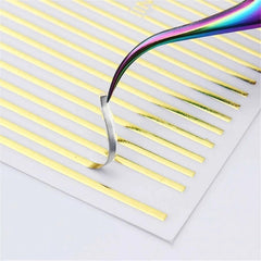 POWPOP close detail of waved and geometric stripes enabling precise designs