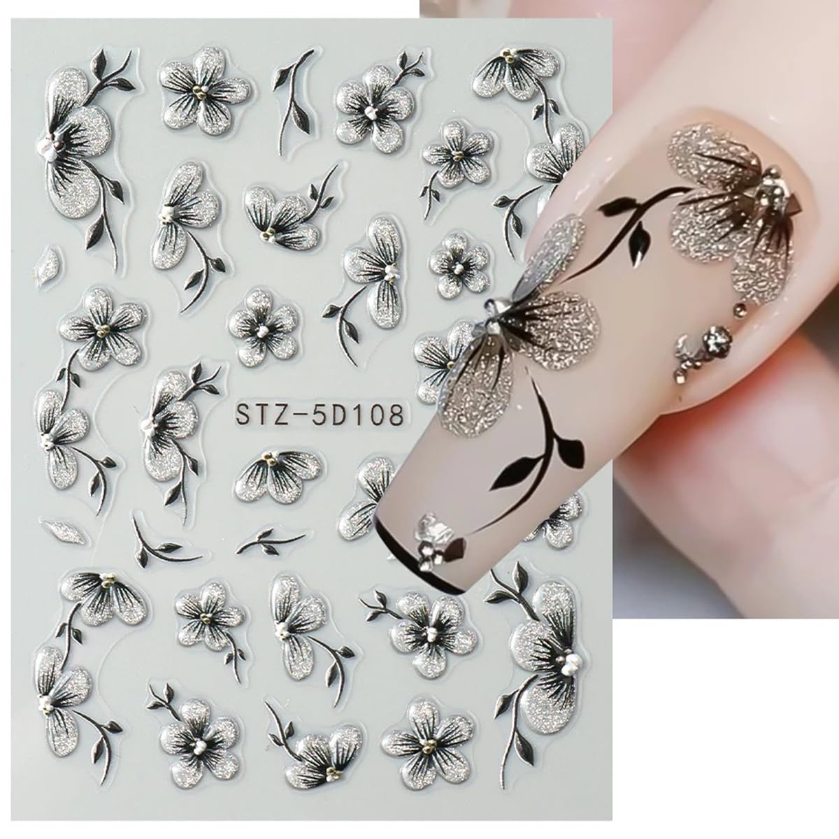 POWPOP front sheet packaging showing colorful summer floral decals and butterflies, easy selection benefit