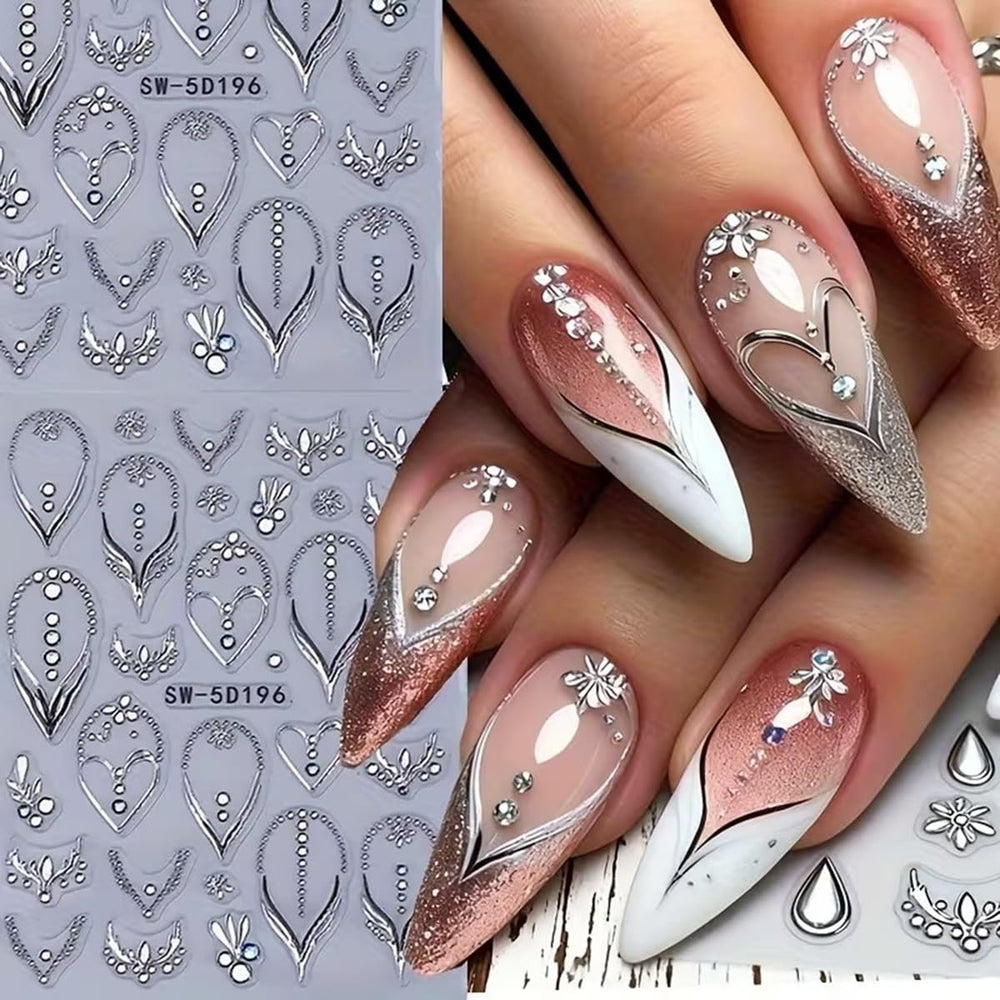 POWPOP geometric french lines illustrating crisp tips and modern look