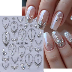 POWPOP silver heart detail on sticker offering metallic accent benefit