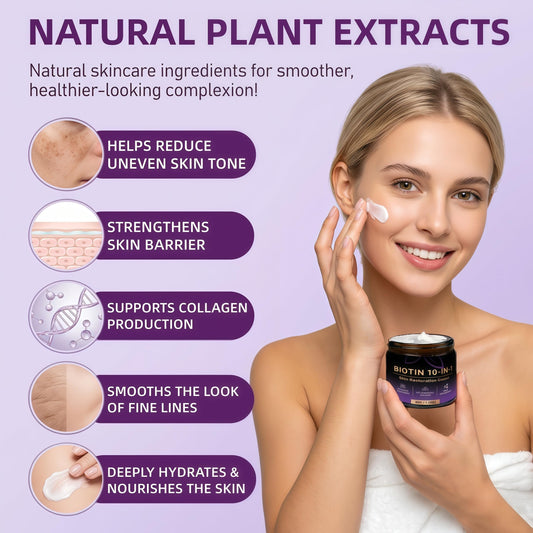 POYICGS cream texture on fingertip illustrating smooth, non-greasy hydration