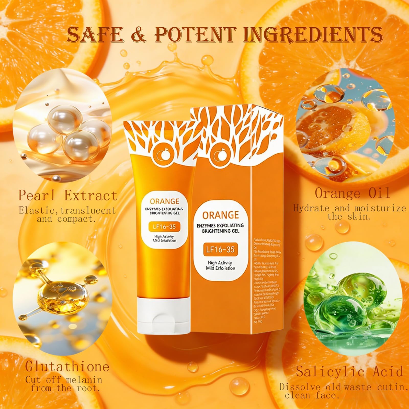 POYICGS dispensed gel on fingertip demonstrating easy application benefit