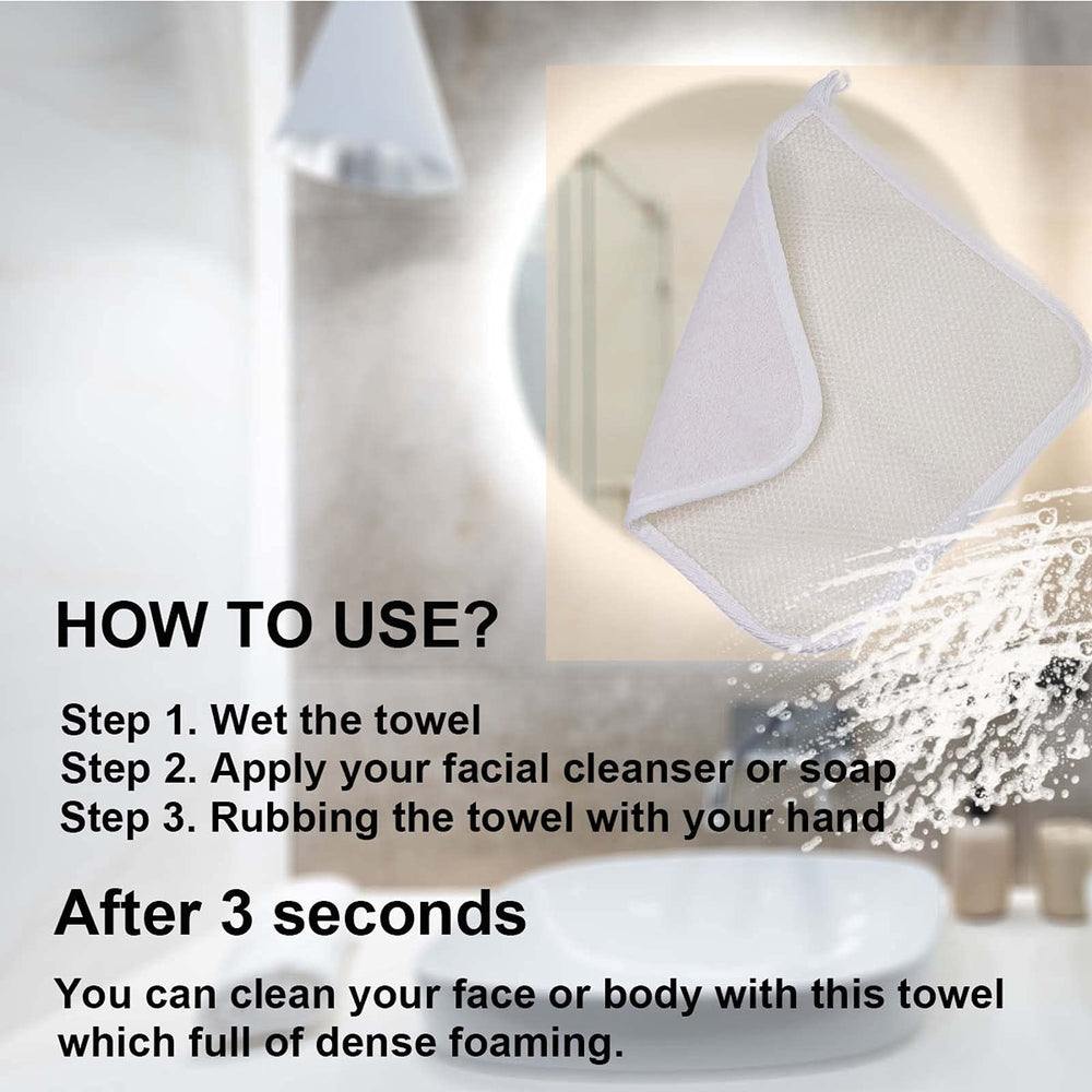 PPHAO BASIC soft French terry reverse side for gentle lathering