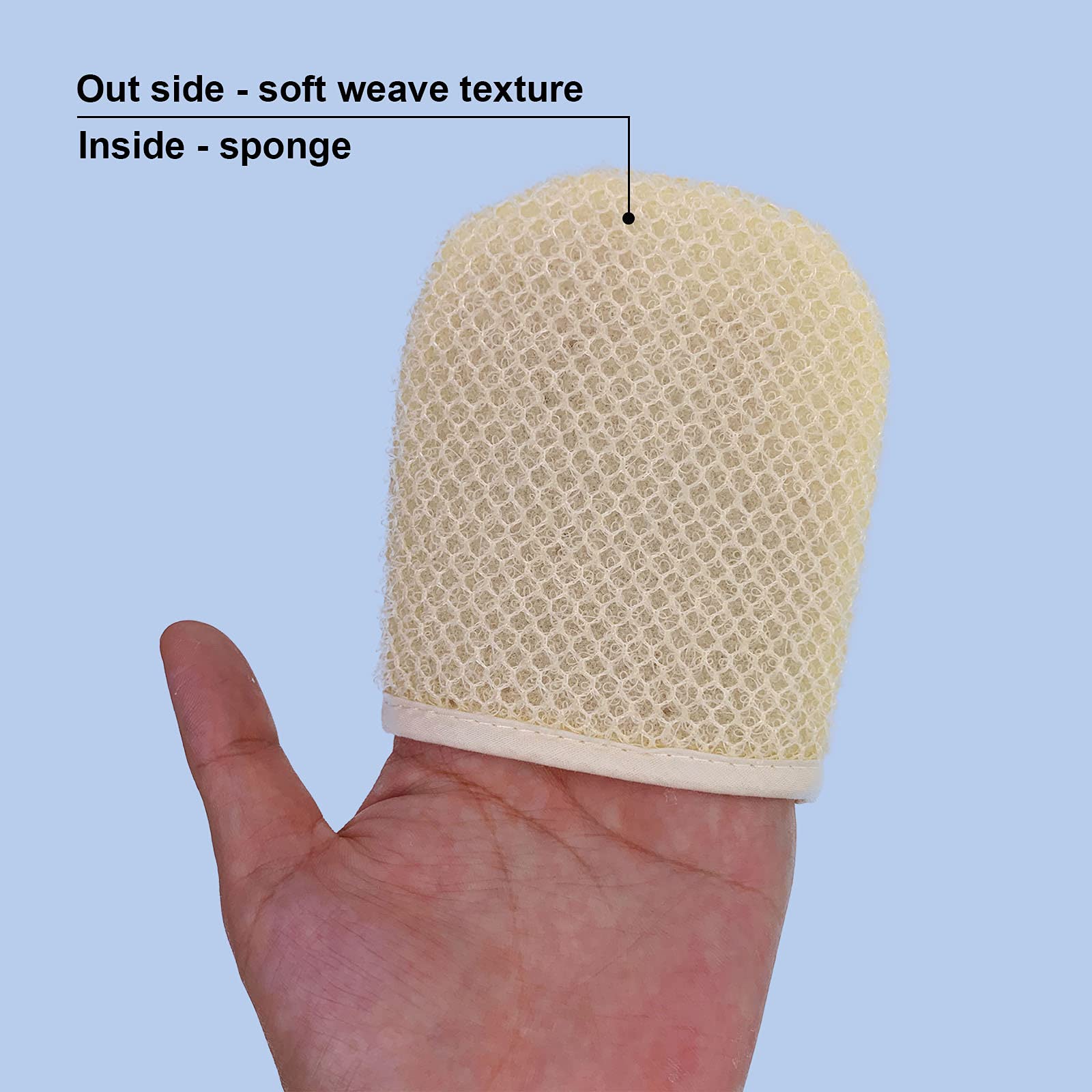 PPHAO BASIC rinsed mitt drying to show easy cleaning and hygiene