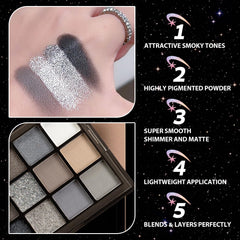 PPPanYiDi close-up of pan texture revealing fine, blendable matte and shimmer pigments