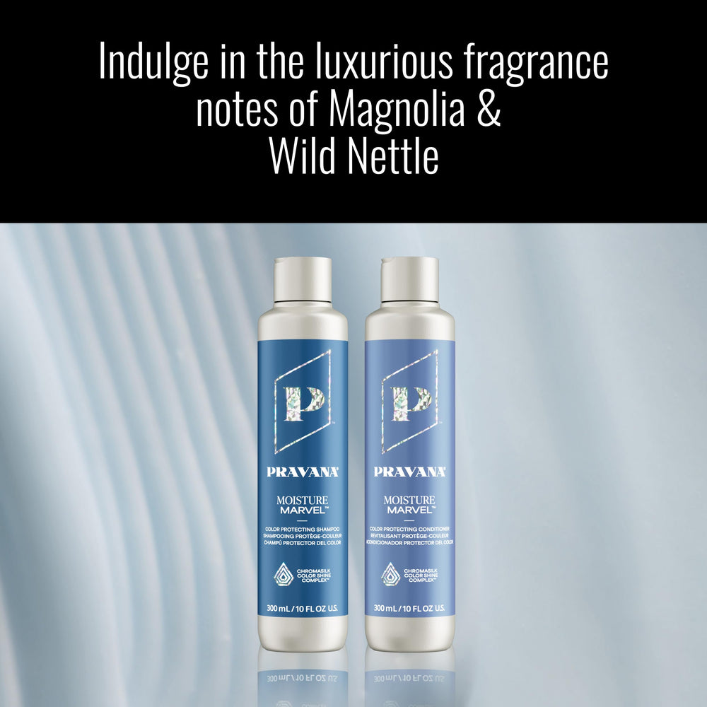 Pravana recycled plastic bottle label highlighting sustainable packaging benefit