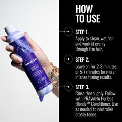 Pravana bottle cap open with product dispense, showing easy controlled application