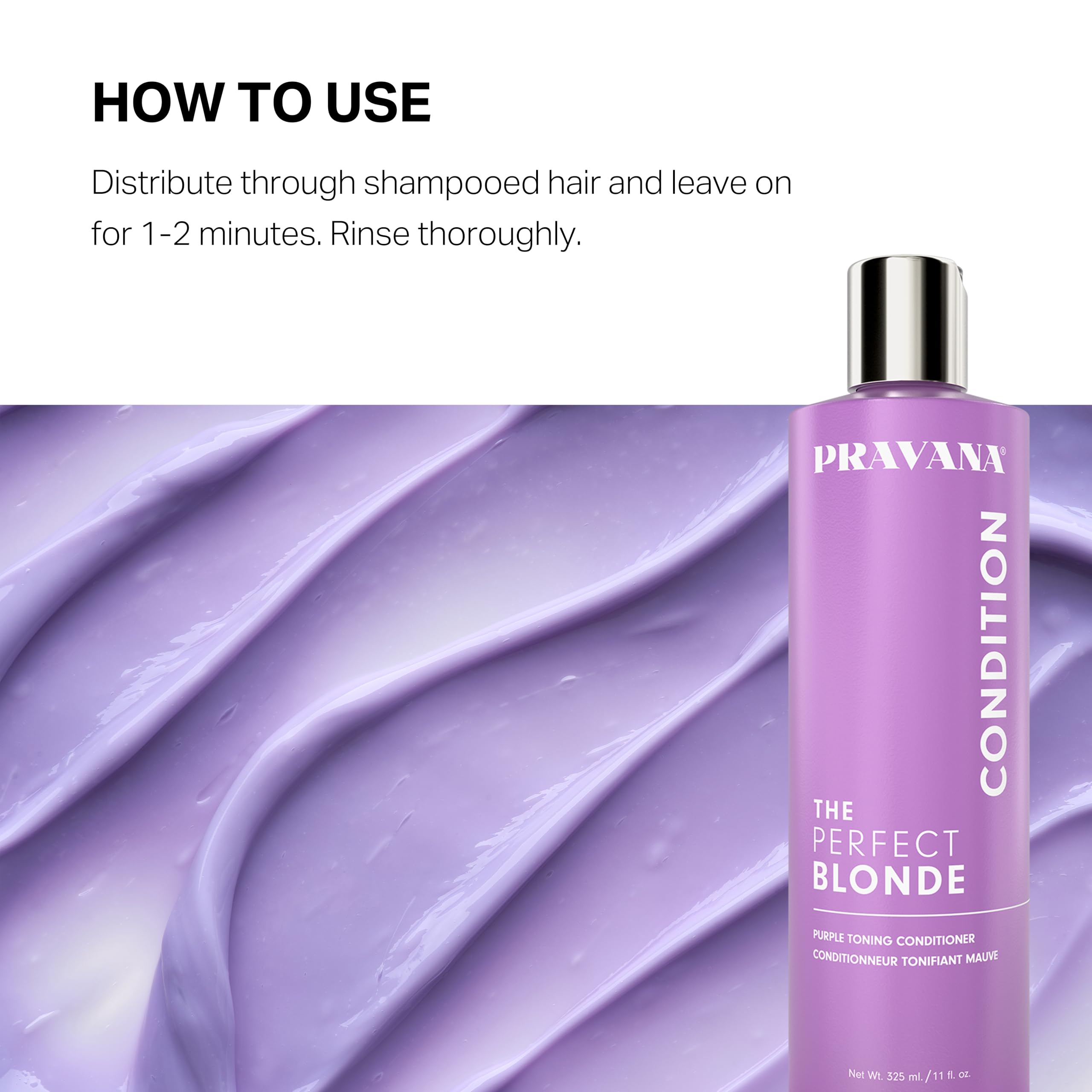 PRAVANA close-up of violet pigment color showing brassiness-neutralizing effect