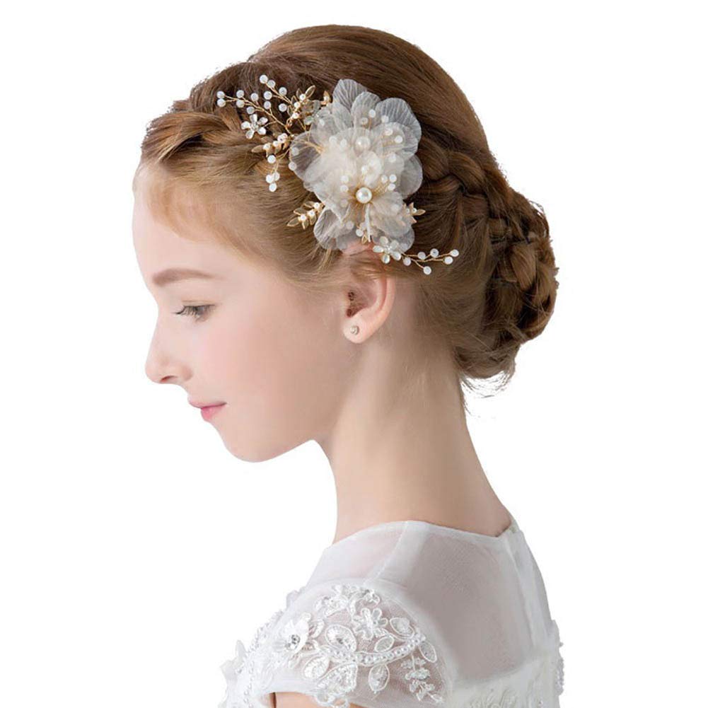 PRDGIRL front view showing white floral pearls and elegant finish